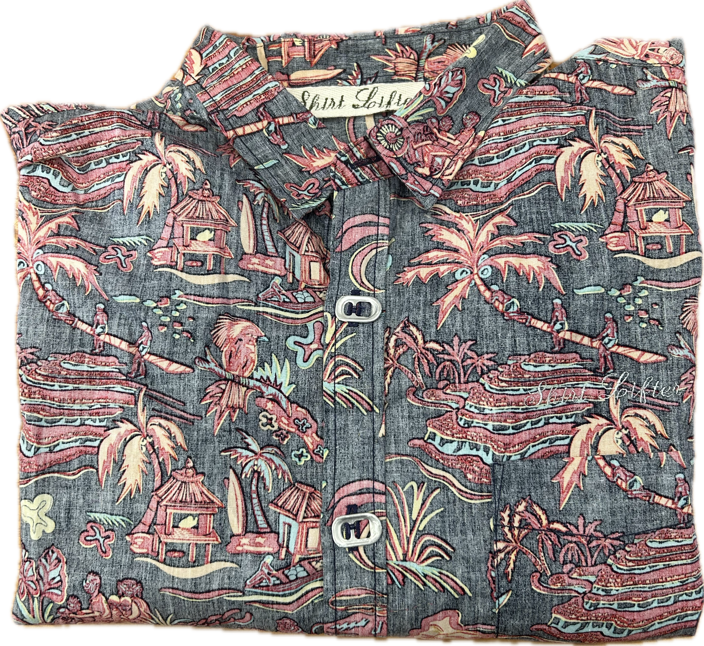 Chinese print - faded xtra large