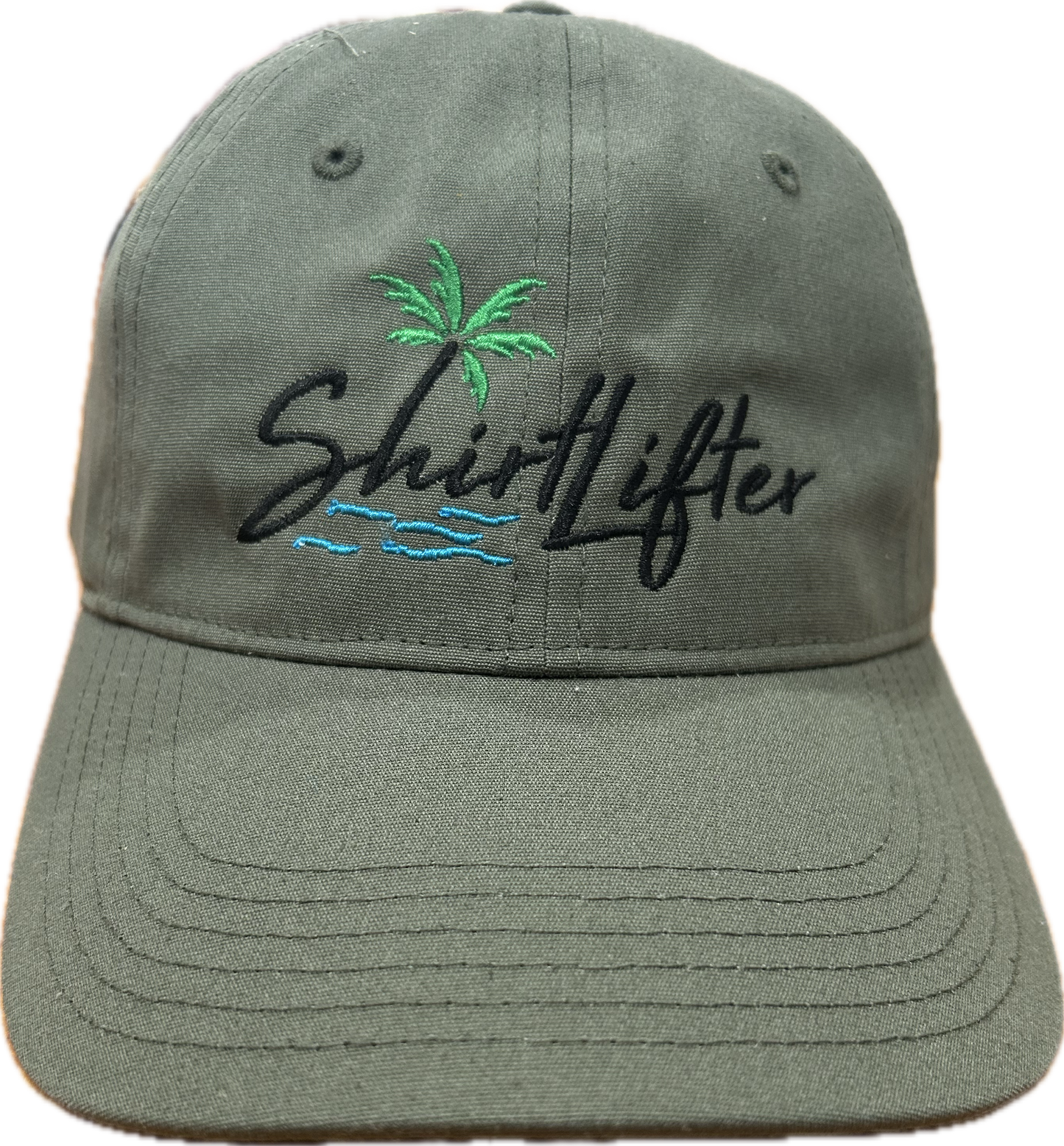 Classic Olive coloured 6 panel cap